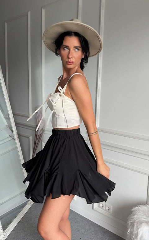 Fusta pantalon amelia neagra