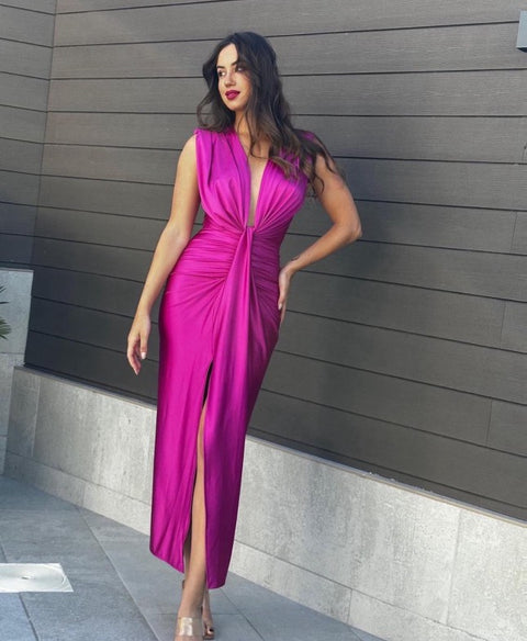 Rochie modelatoare Eva Ciclam