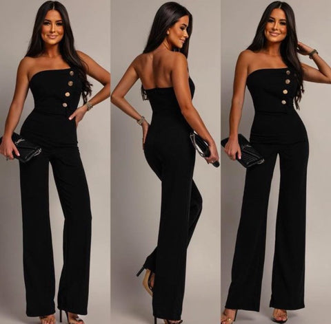 Salopeta neagra cu Corset Amanda