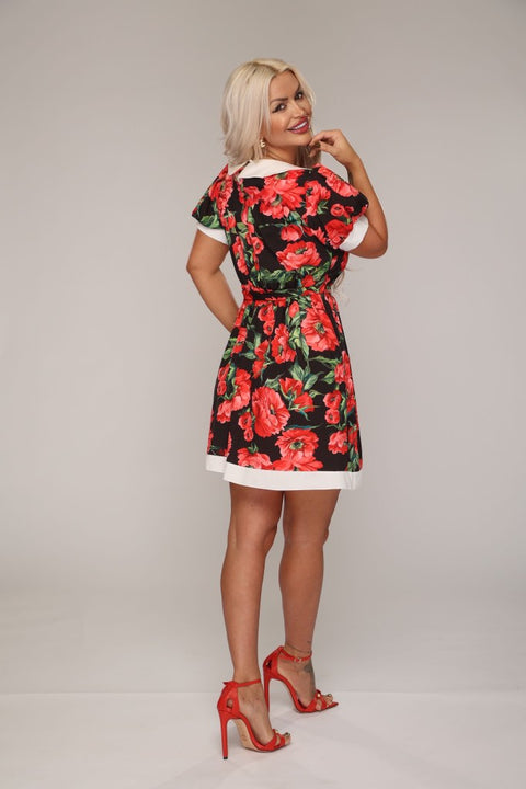 Rochie de zi Cute Red Roses