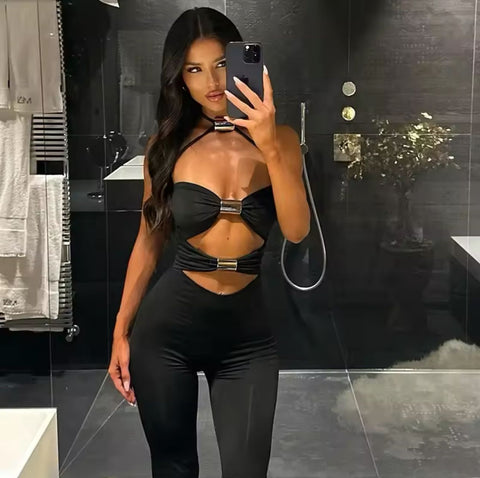 Salopeta de dama neagra Alessy