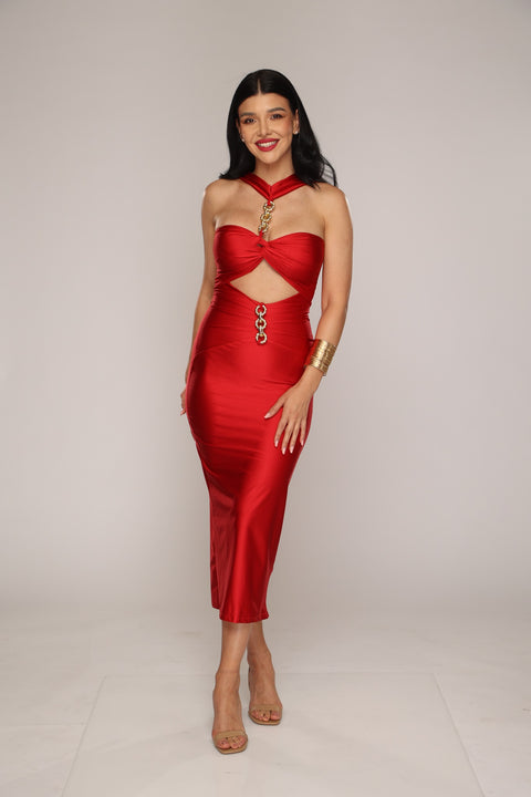 Rochie de dama Red Chain