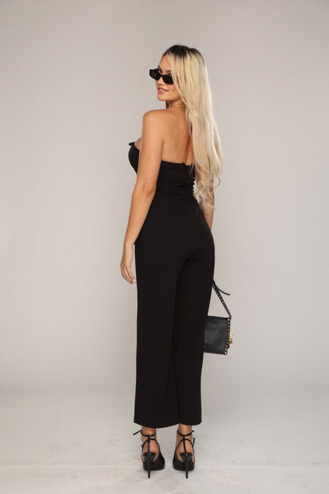 Salopeta neagra cu Corset Amanda