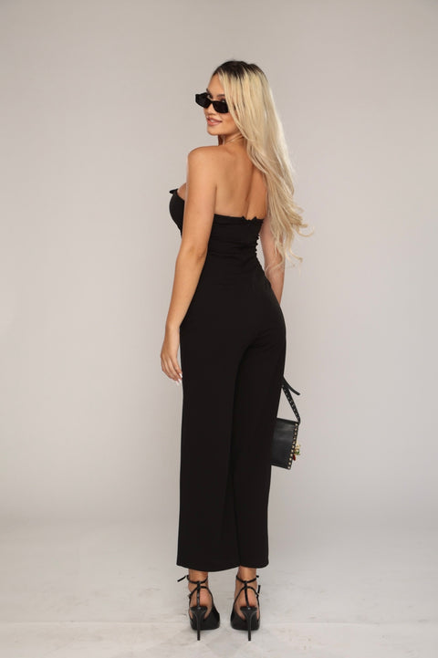 Salopeta neagra cu Corset Amanda