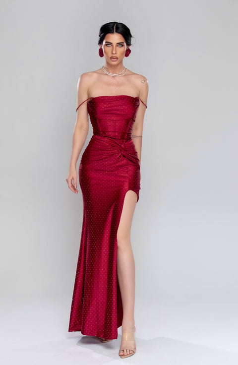 Rochie eleganta Bordo Dream