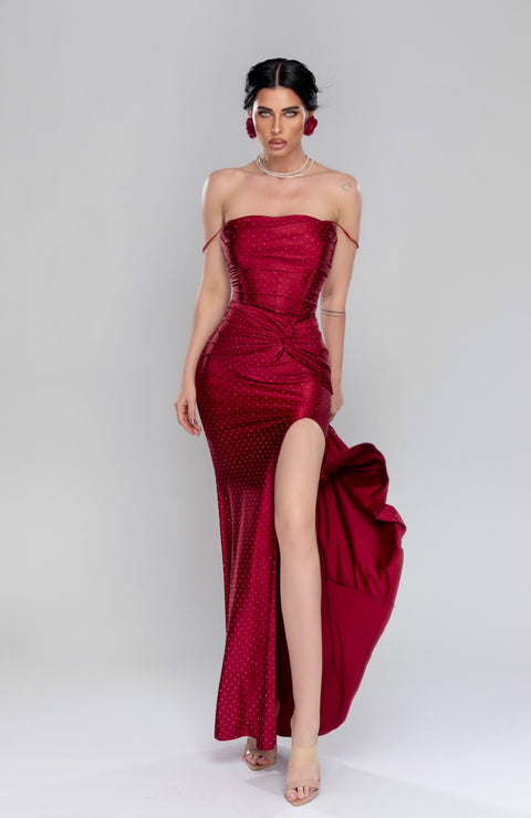 Rochie eleganta Bordo Dream