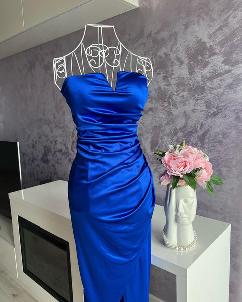 Rochie de ocazie din satin Hollywood Blue