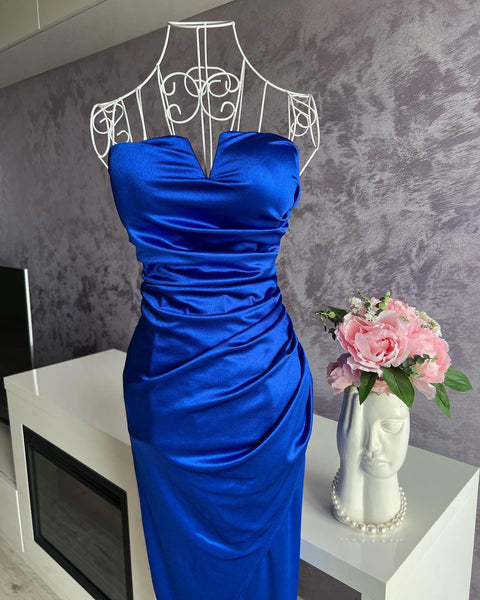 Rochie de ocazie din satin Hollywood Blue