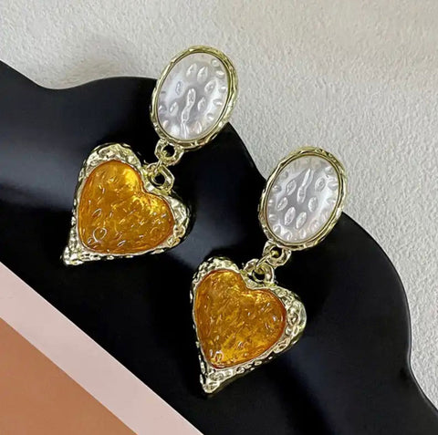 Cercei inima "Magnetic Heart"