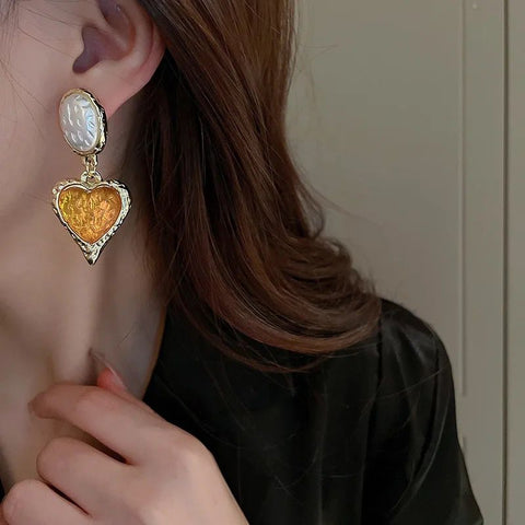 Cercei inima "Magnetic Heart"