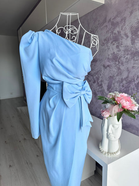 Rochie Luxury Blue Bow
