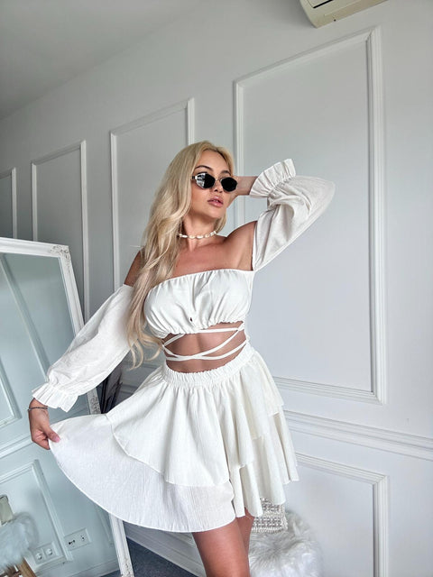 Rochie de vara alba Viviane