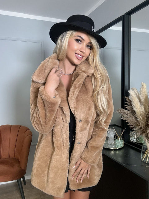 Cojoc de blana Bej Kelly