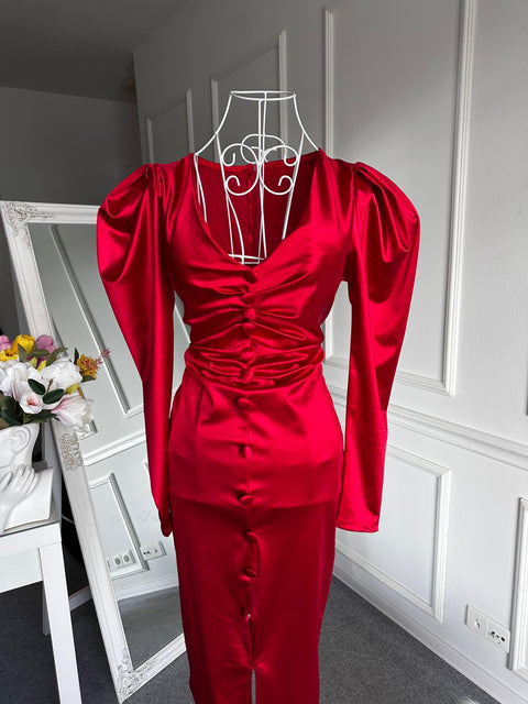 Rochie din satin Red Bottoms