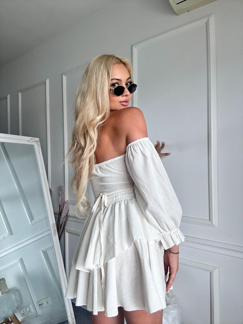 Rochie de vara alba Viviane