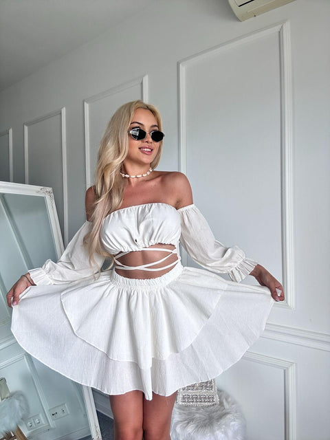 Rochie de vara alba Viviane